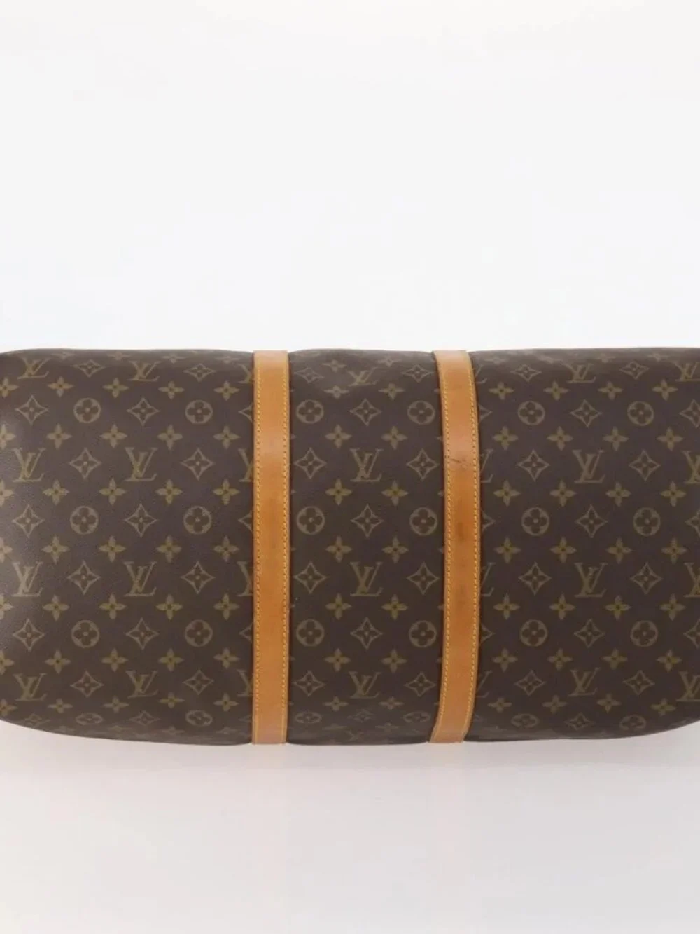LOUIS VUITTON Monogram Keepall 55 Boston Bag M41424 LV Auth ka4321